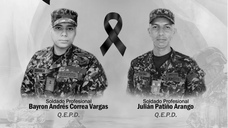 Bayron y Julían fueron los dos soldados que murieron en atentado en Arauca